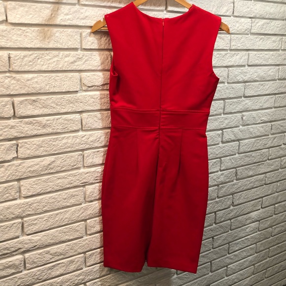 BNWOT Zara Red Pencil Dress sz Small - Picture 2 of 3
